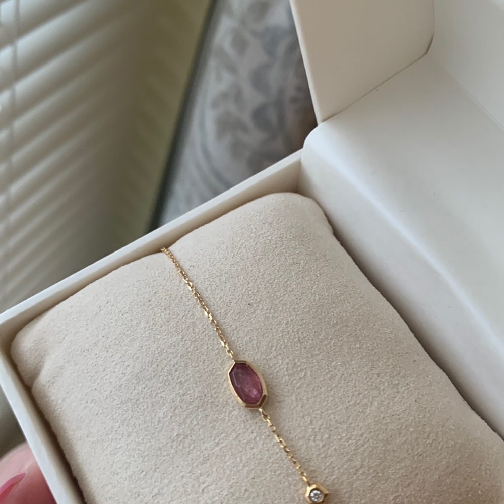 Reserved for relovedrecycle- Kendra Scott Fine Tourmaline Benson Braclet